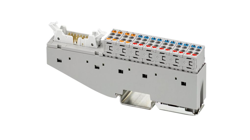 Terminalmodul, IDC/FLK, 8 kanaler, Insticksplint